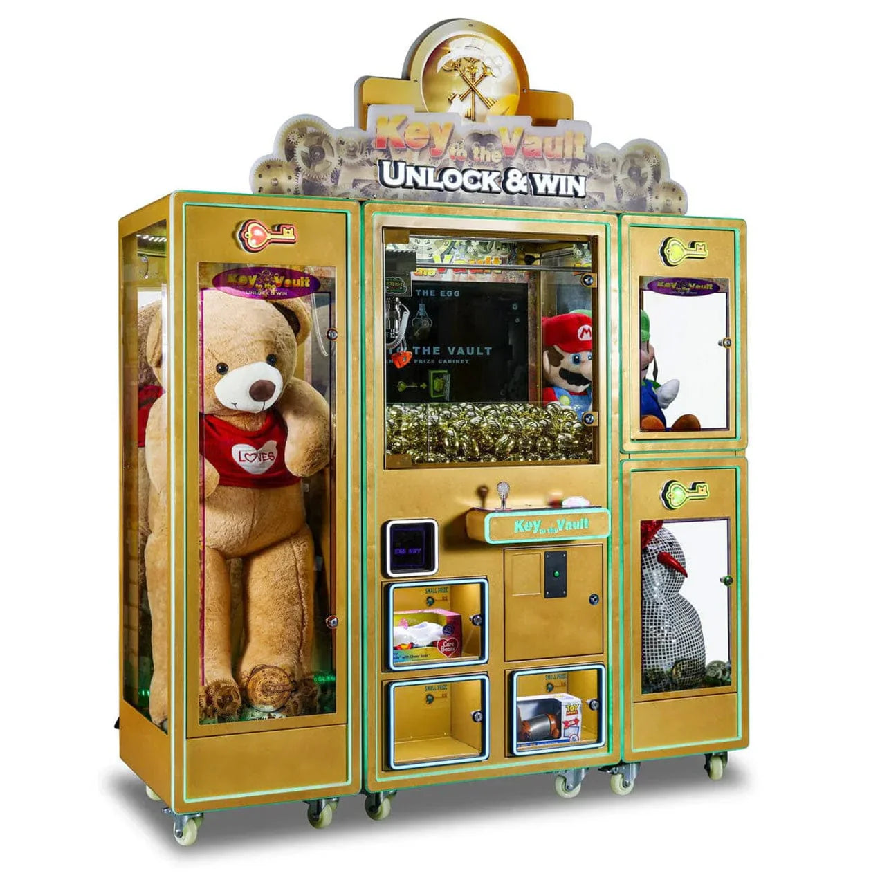 Pipeline Games Key to the Vault Deluxe Arcade Cabinet Claw Machine