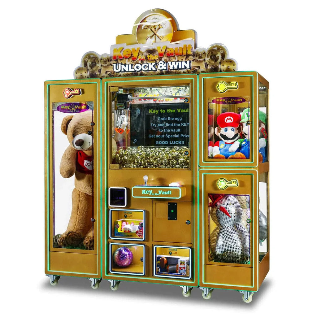 Pipeline Games Key to the Vault Deluxe Arcade Cabinet Claw Machine