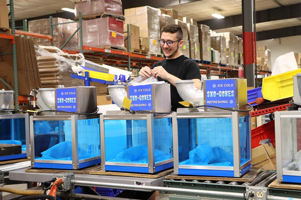 Arctic Blast Snow Cone Machine with Cart by Paragon Concessions