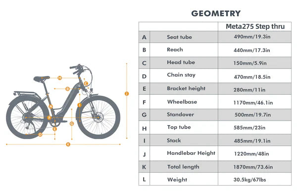 Eunorau META275 1.0 Electric Bike
