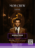 Middle Man Medium Coffee Blend: 1lb The Perfect Balance in Every Brew