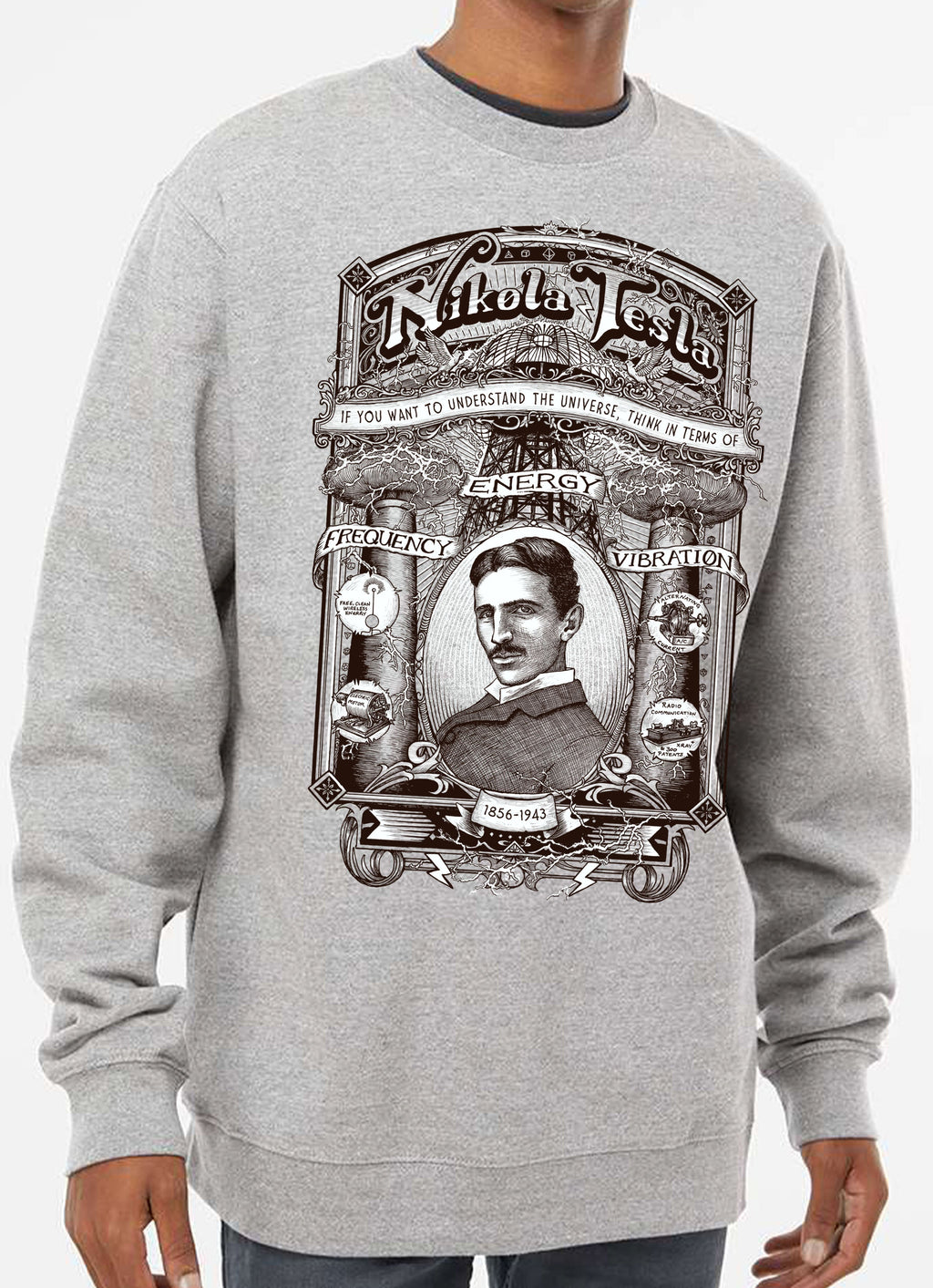 Nikola Tesla Crewneck Sweatshirt