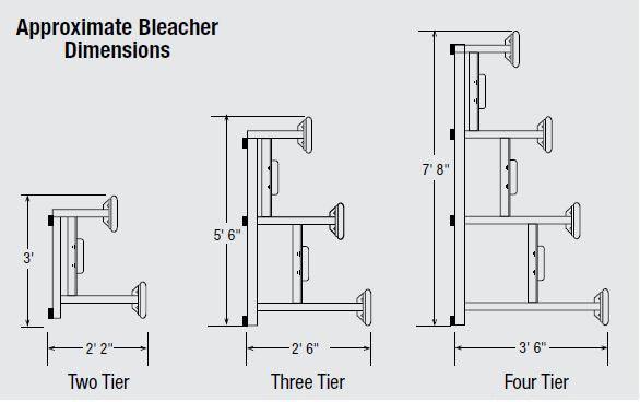 Bison Outdoor All Aluminum Weatherbeater Bleachers