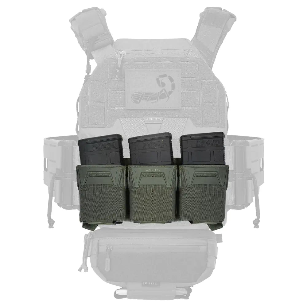 Agilite Pincer Placard .308 Triple Magazine Pouch | For .308 / 7.62x51 & 6.8×51