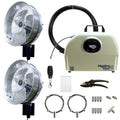 Hydro Mist Mist N Go 2- 14" Cabana Series Misting Fan Package - Stainless Steel