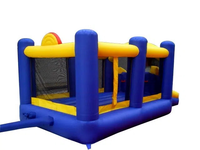 Island Hopper Racing Slide and Slam Bounce House