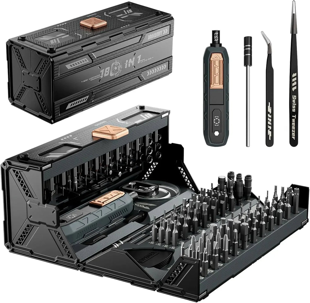Professional 160-Bit Magnetic Screwdriver Set, 21 Precision Types for Laptop Watch Xbox Console Glasses Doorbell DIY Electronics