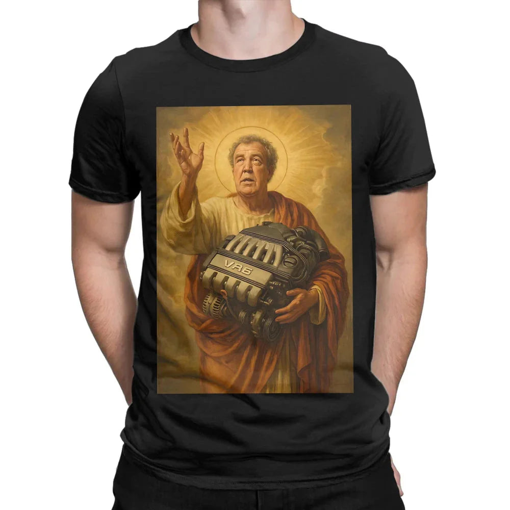 Men Women Printed Jeremy Clarkson Protect Us From Electric Motors Tee Oversized Fashion T Shirts Cotton Unisex T-shirts Clothing
