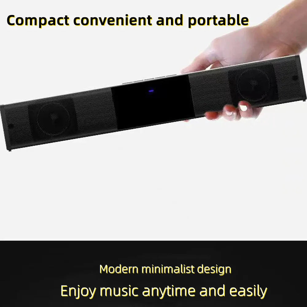 40W Soundbar TV Portable Bluetooth-compatible Speaker Sound bar Wireless Column Home Theater Sound System RCA AUX For TV PC