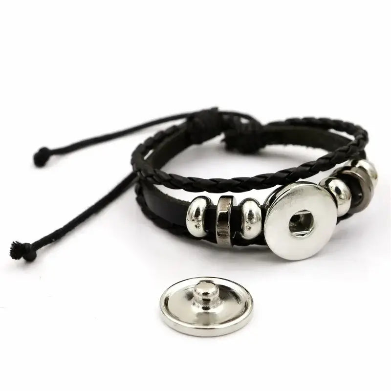Demon Slayer Bracelet: Tanjiro & Nezuko Leather Charm