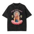 2026 Spring/Summer Paris Hilton Washed T-Shirt Harajuku No Longer Poor Summer Y2K Classic Casual Jacket