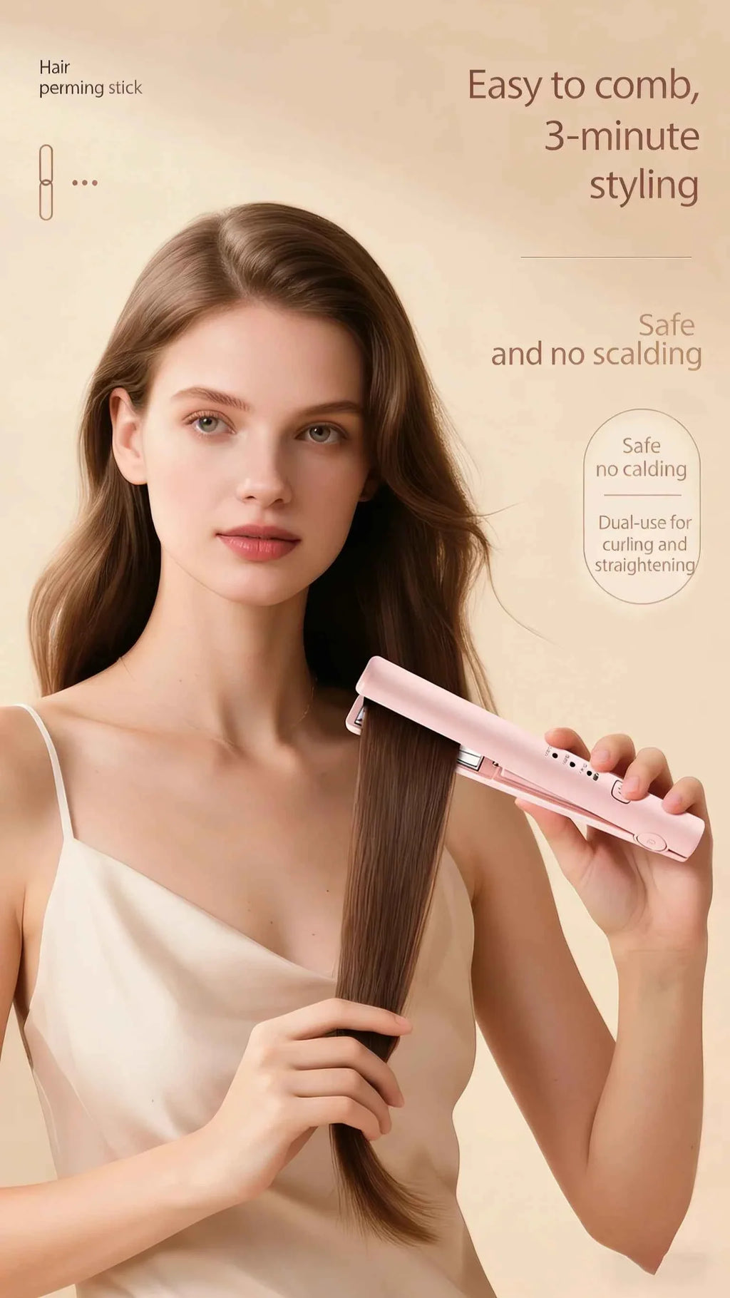 Hair Straightener Curling Iron Curler Rotating Hair Dryer Brush Tymo Styling Tool Beauty Salon Supplie Mini Crimping Hair Iron