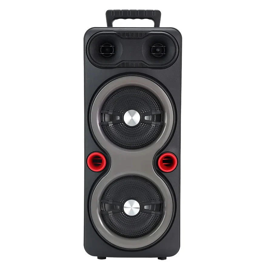 High Power Portable Karaoke Partybox Wireless Bluetooth Dual Speakers Outdooor Heavy Bass Subwoofer 6.5-inch Soundbar