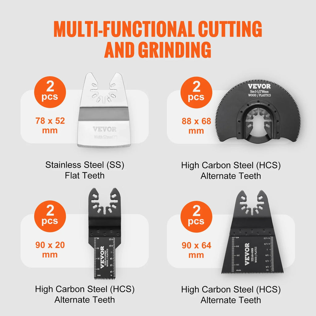 SucceBuy 30PCS Multi Tool Blades Kits Universal Release Oscillating Multi-Function Renovator Saw Blades for Dewalt Craftsman