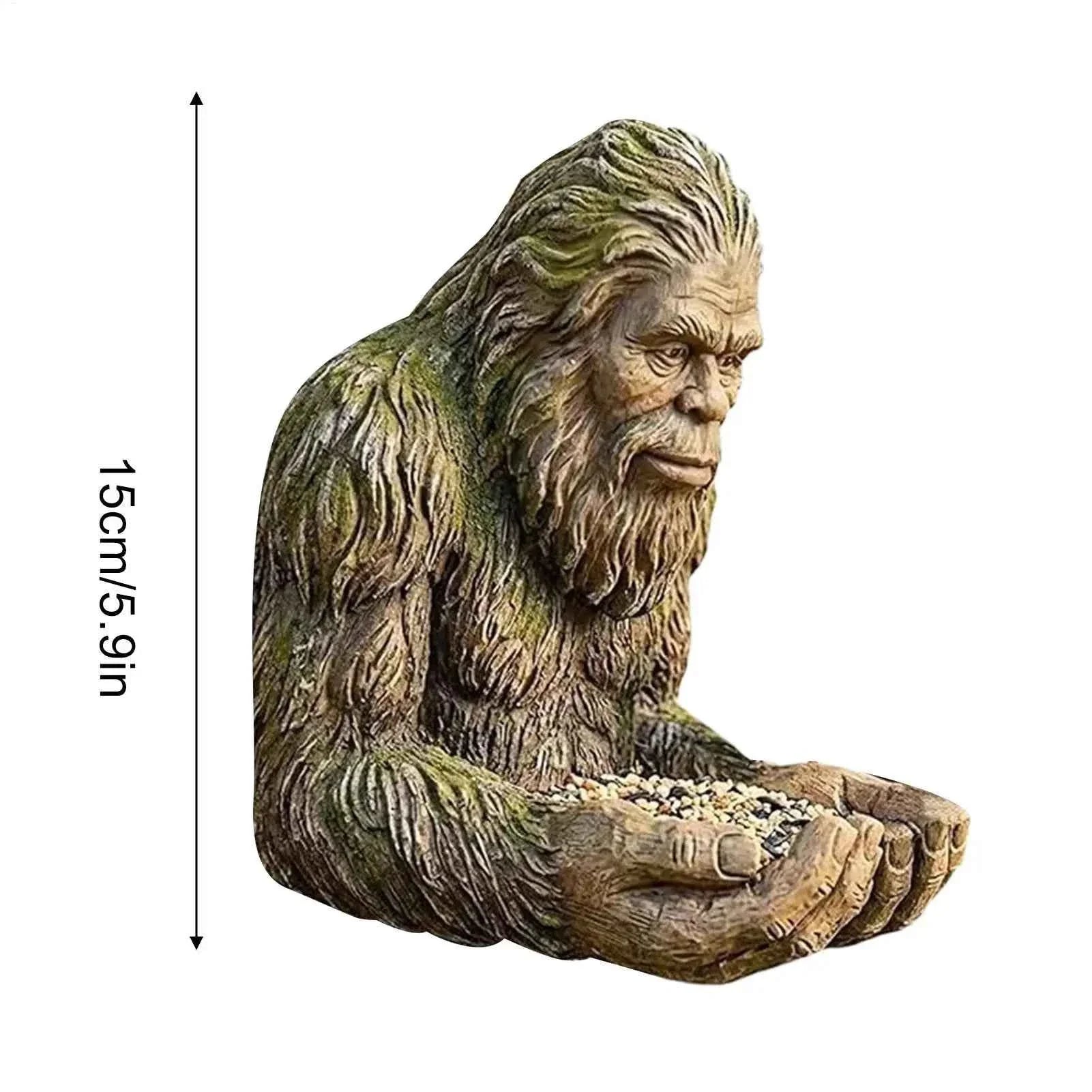 Bird Feeder Big-foot Garden Sculpture Yard Art Decoration Wild Bird Feeding Station funny resin statue Bird Feeding supplies