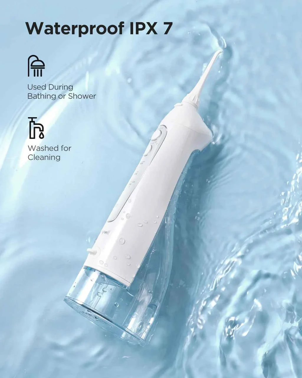Fairywill Professional Oral Care Set - Waterproof Water Flosser & Electric Sonic Toothbrush Combo