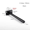 T Shape Concealed Shelf Brackets Floating  Wall Shelf Supports Screw Mounting Plate Multi sizes Metal Brackets