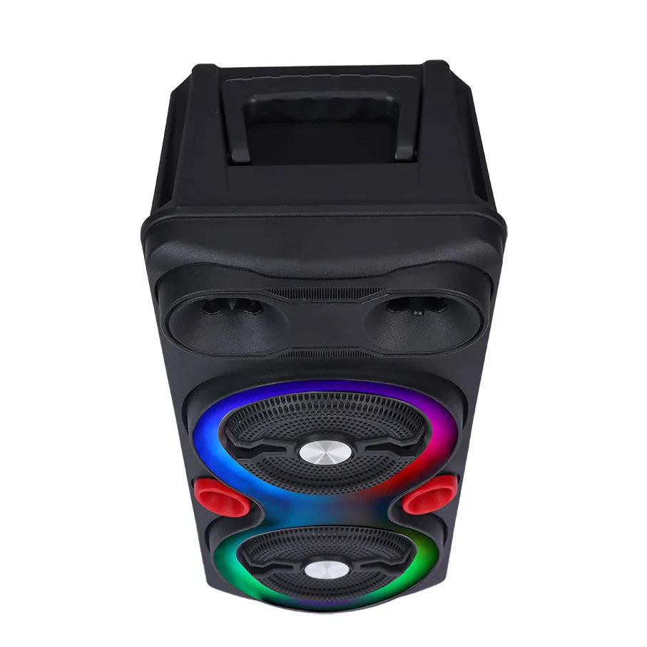 High Power Portable Karaoke Partybox Wireless Bluetooth Dual Speakers Outdooor Heavy Bass Subwoofer 6.5-inch Soundbar