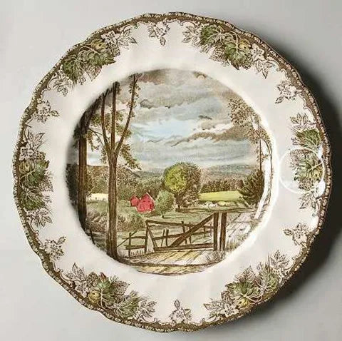 British Friendship Village series, decorative plates, Western food plates