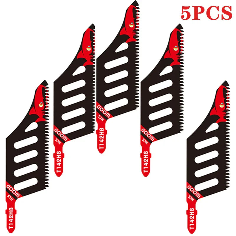 Jigsaw Blade Extra Long Heavy Duty Scroll Saw Blades T-Shank Fine Coarse Teeth for Wood Aluminum Tight Spaces