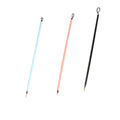 3pcs Art Supplies Pointed Tip Detail Paint Brush Soft Hair Slim Hook Line Brush Steels Handle Drawing Brush Oil Drawing