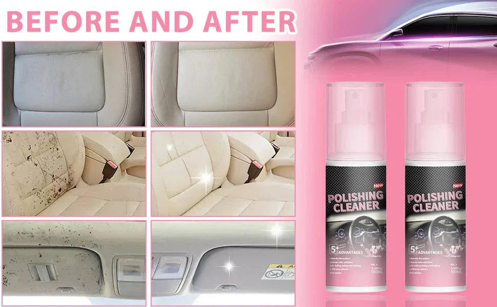 Car Interior Cleaner, Vehicle Interior Polish, 100ml Car Interior Cleaner, Interior Detailer Spray, Total Car Interior Cleaner
