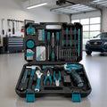 Tool Kit 206PCS with Drill - 12V Cordless Power Drill Combo Home Tool Set - Portable Basic General Household Toolbox for Repair