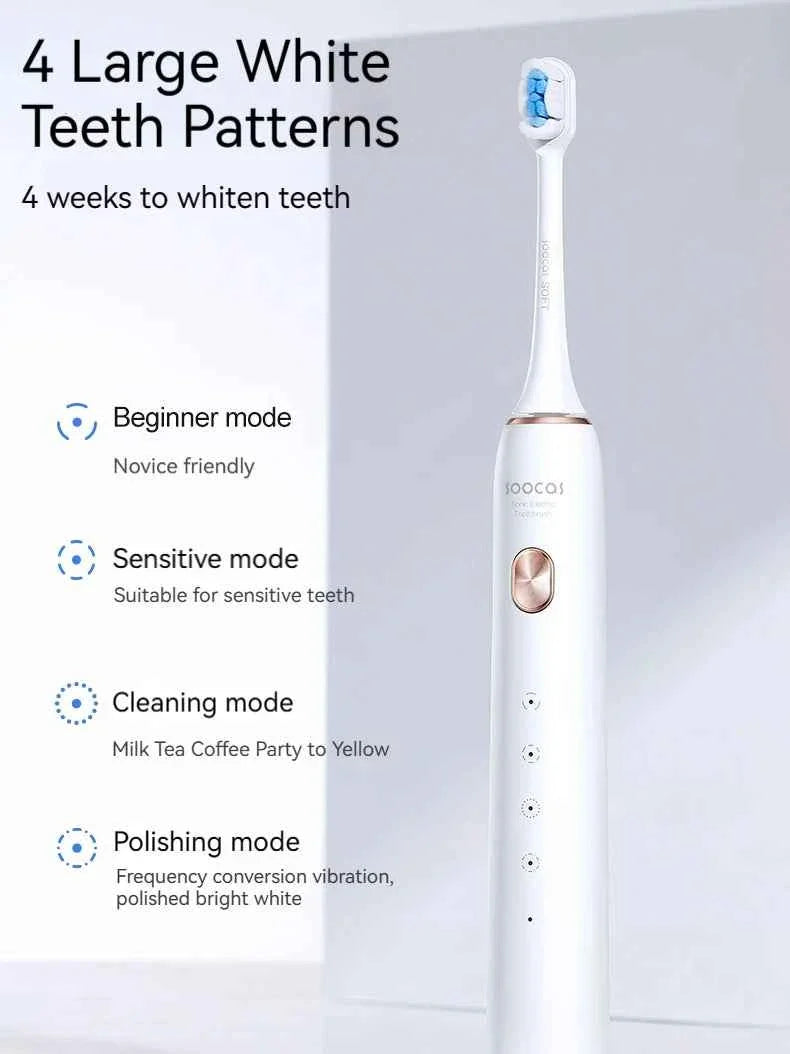 SOOCAS X3S Sonic Electric Toothbrush 180 Days Battery Life Smart Ultrasonic Tooth Brush Cleaner Adult Automatic IPX8 Waterproof