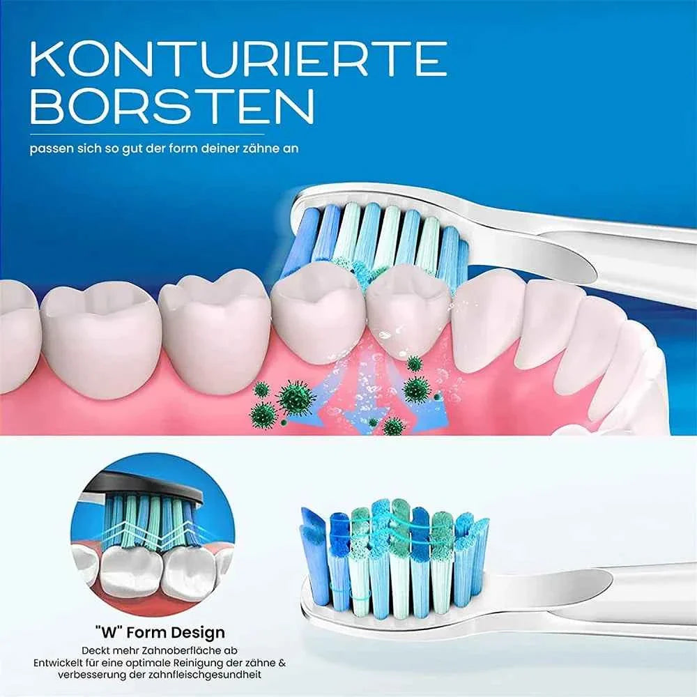 Premium Replacement Toothbrush Heads for Fairywill & Seago - Du Pont Bristles - Compatible with FW-507/508/D1/D3/D7