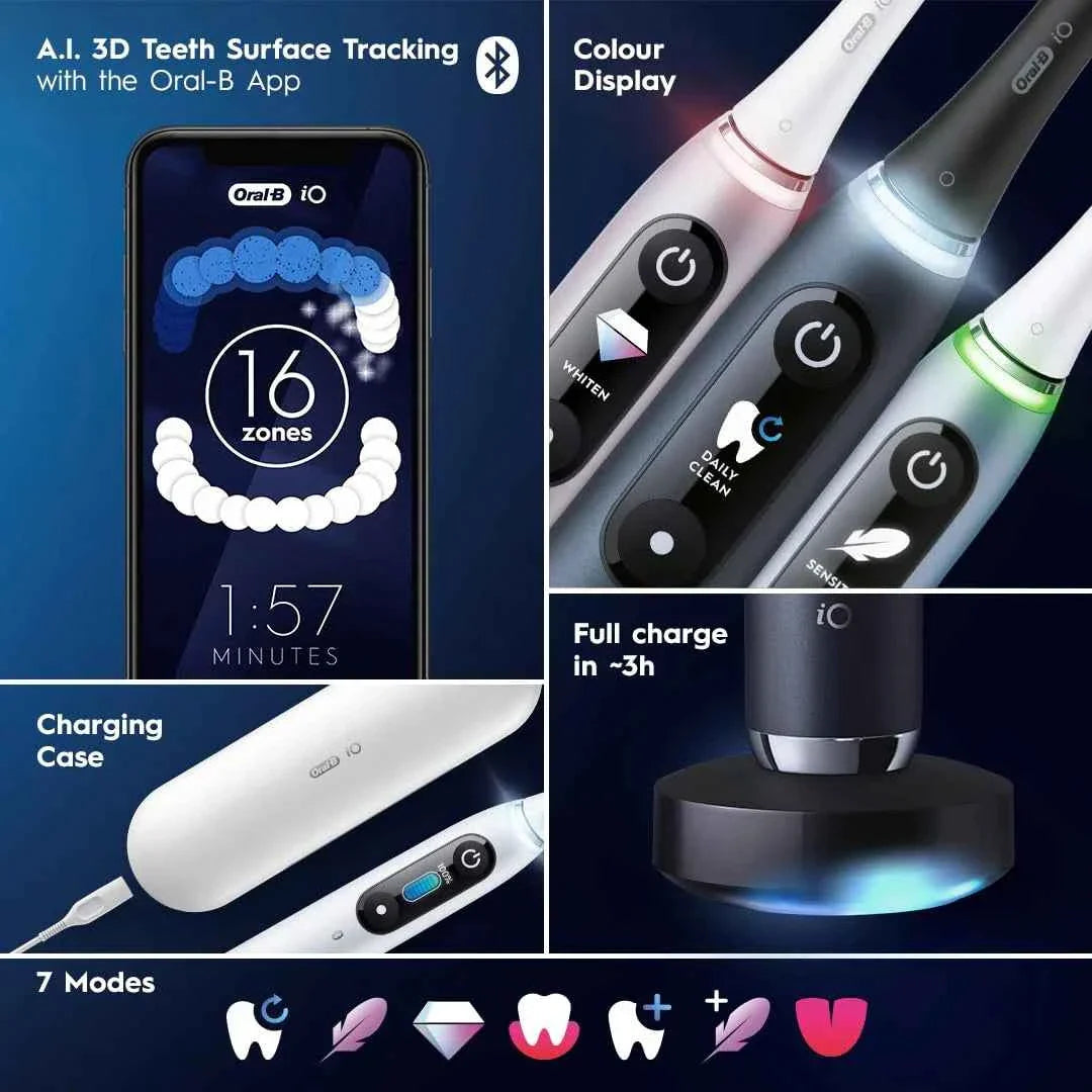 Oral-B Electric Toothbrush Oral B iO Series 9 Electric Toothbrush with 1 Replacement Brush Head 1 travel box 1 induction charger