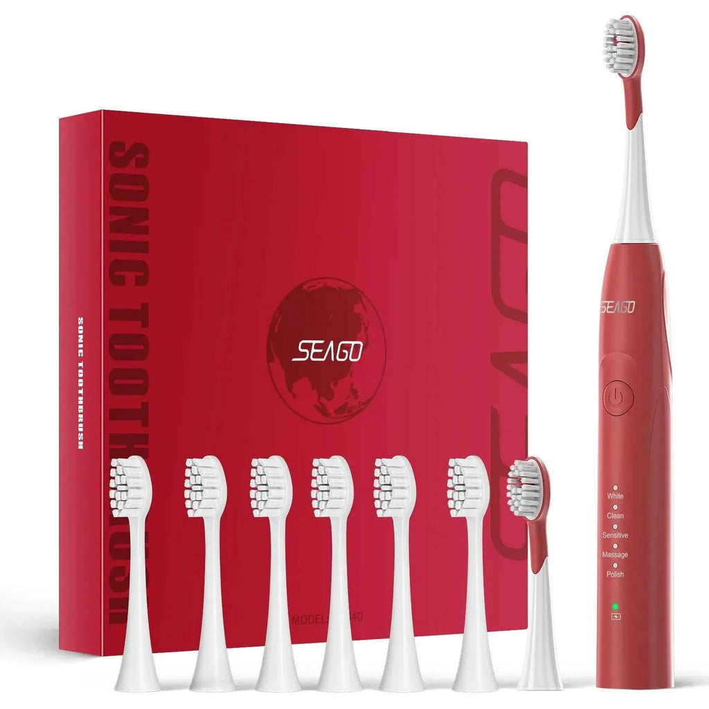 Seago Electric Toothbrush Two-engines Magnetic Core Oral Care Smart Adult Timer Brush Waterproof Brushes SG540