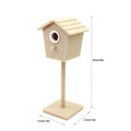 1:12 Dollhouse Miniature Bird House Garden Courtyard Model Decor Toy Doll House Accessories