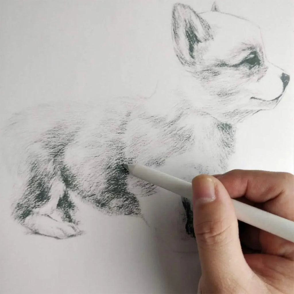 Art Supplies Drawing Tool Stump Rice Paper Sketch Double Head Smudge Stick Blending Stick White Drawing Pen Sketching Pencil