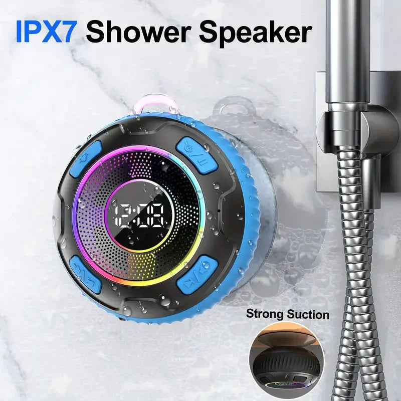 2026 Wireless Speaker S5 IPX7 Waterproof ENC Speakers IPX7 Waterproof Built-in Mic 10 hours Bluetooth Shower Speakers subwoofer