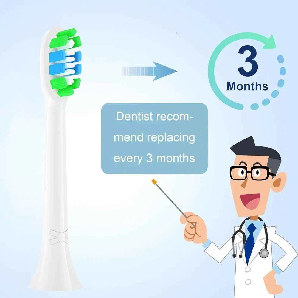 4/8pcs Replacement Toothbrush Heads Compatible with Philips Sonicare Soft Replacement Electric Brush Head 4100 6500 6100 7500 5