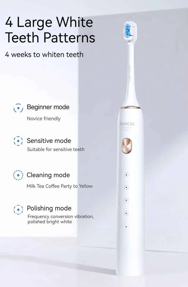SOOCAS X3S Sonic Electric Toothbrush 180 Days Battery Life Smart Ultrasonic Tooth Brush Cleaner Adult Automatic IPX8 Waterproof