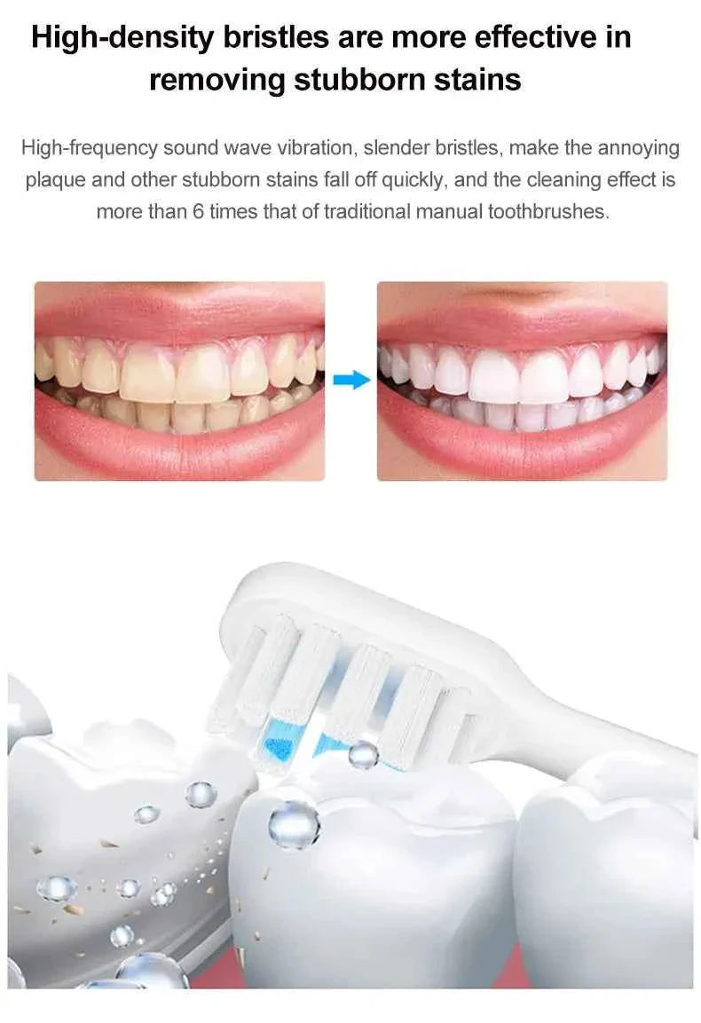 4/8PCS Replacement Brush Heads For XIAOMI MIJIA  T700 Sonic Electric Toothbrush Dupont Bristle with Caps Sealed Pack