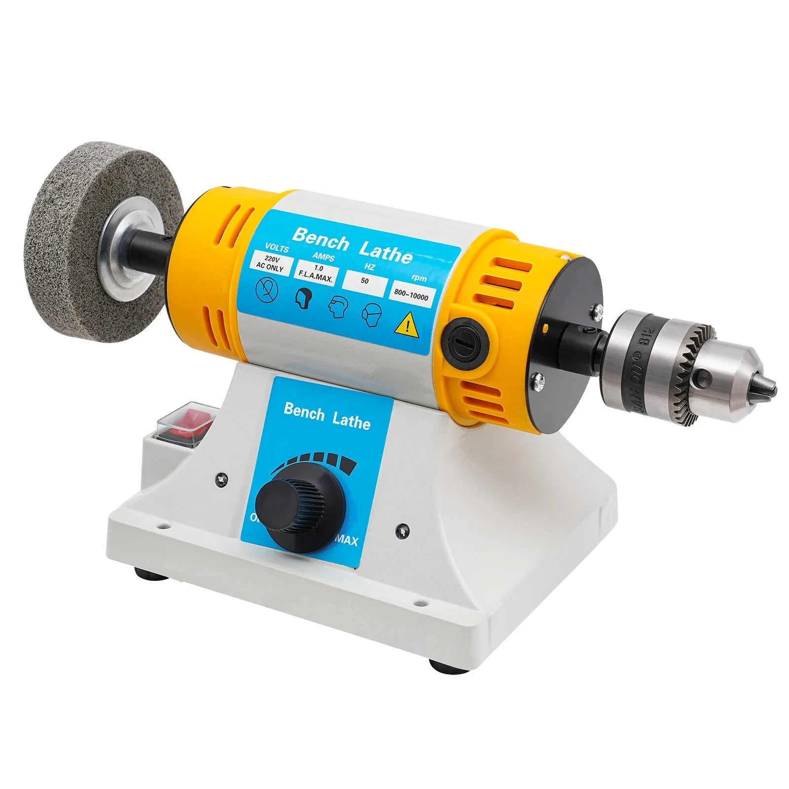 320W Polisher Grinder Machine 10000R/min Anti-rust Benchtop Polisher Grinder for Cutting and Carving for Jewelry/Wood/Dental