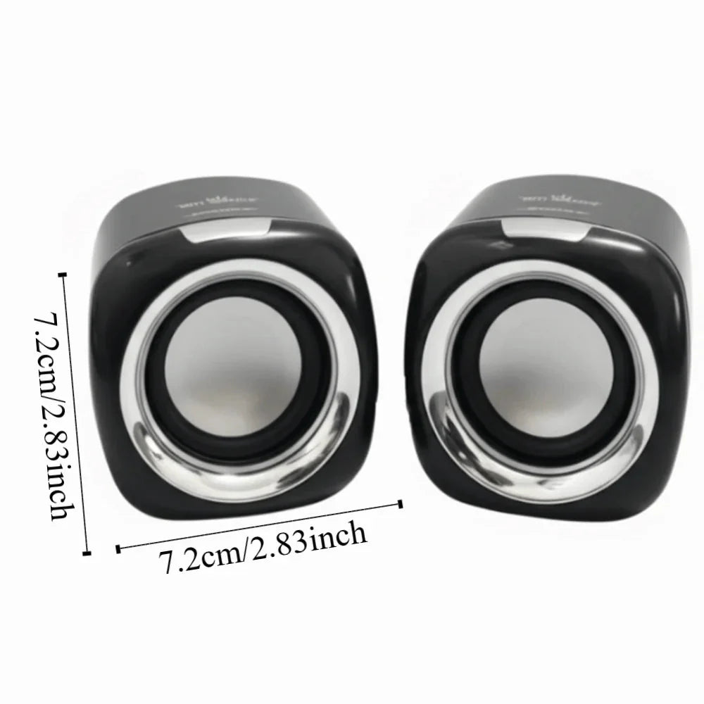 AUX Audio Speaker Wired High Volume 3.5mm Wired Small Speaker Stereo Portable Stereo Mini Speaker Phone/Pad/PC/Computer