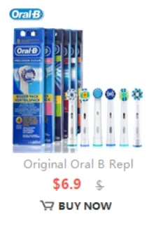 Original Oral B Electric Toothbrush Waterproof Battery Powered Tooth Brushes for Kid Adult Oral Health with Gift Head Travel Box