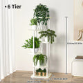 Plant Stand and Flower Stand Storage Shelf 4/5/6 Tier Flower Shelf Planter Rack Storage Organizer Display Indoor Garden Balcony