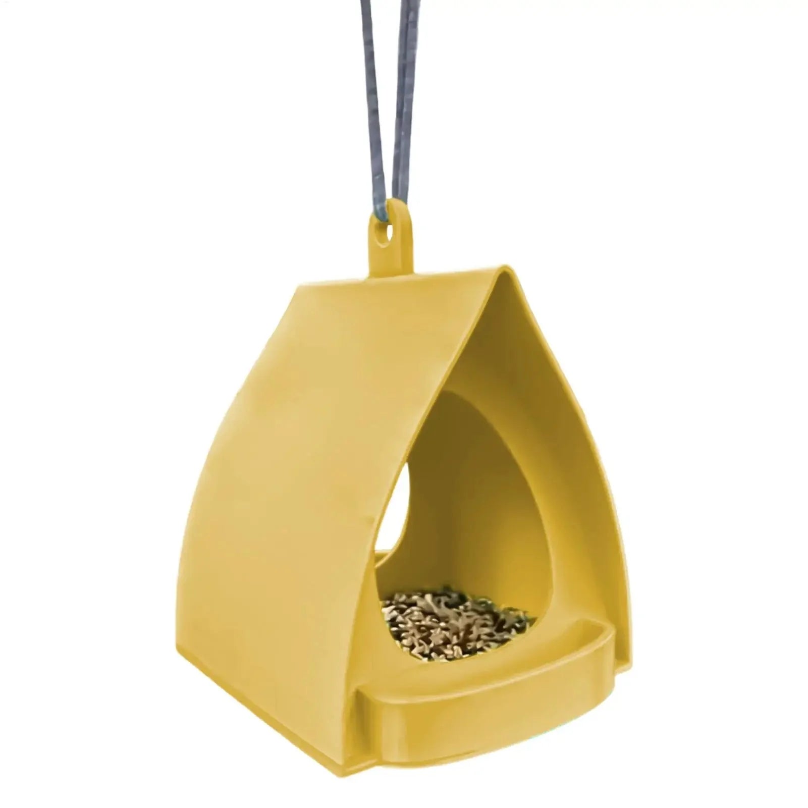 House Bird Feeder Open Design Decorative Station Hut Shape Hangable Mounted Small Hummingbird Feeder for Outside Garden Winter