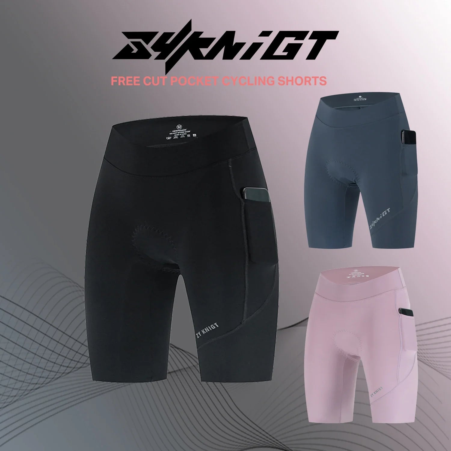 ZYKNIGT Women's Pro Summer Cycling Bib Shorts - High-Performance Free-Cut Hems & Breathable Quick-Dry Compression