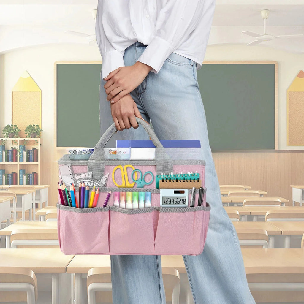 Art Supplies Teacher Portable Storage Bag, Gardening and Trimming Tool Bag, Craft Work Storage Bag, Portable Foldable Tote Pouch