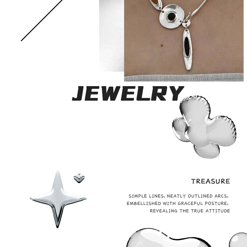 Artistic Craft Jewelry Accessories Eye Motif Necklace and Earrings Set for Women Men Fashion Forward Accessories