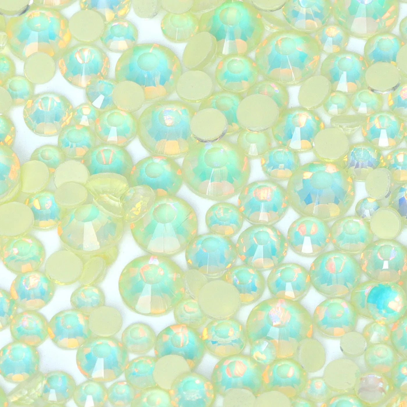SS6-SS20 Mix Size Mocha Opal High Quality Flat-Back Glass Rhinestones