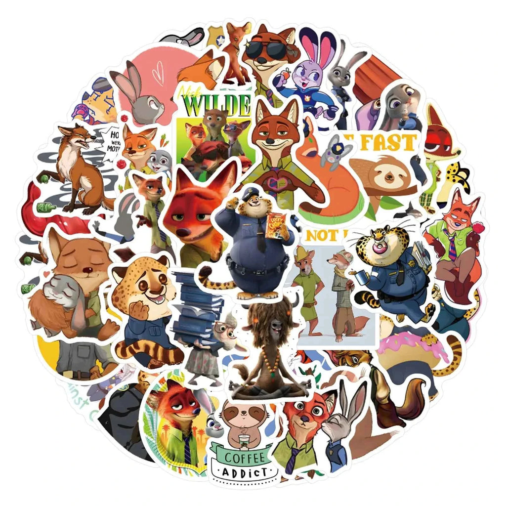 Zootopia Theme Party Supplies Nick Judy Birthday Decoration Balloon Set Tableware Kit Banner Plates Gifts Bags Keychains Sticker