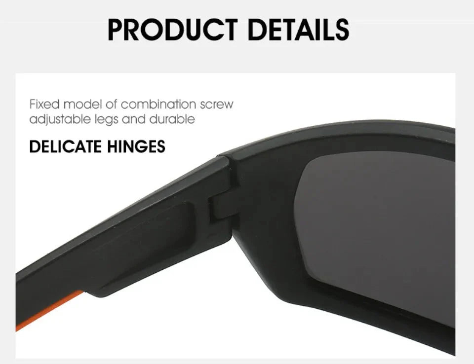 New Sunglasses for Men Sport Polarized Square Frame Camouflage Sun Glasses Driving Fishing Cycling Skiing Sun Eyewear UV400