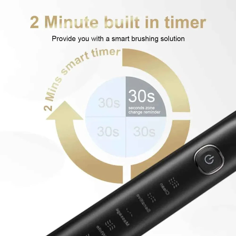 Compatible with Oral B Ultra Electric Toothbrush 3D Rotation Rechargeable Teeth Brush Pressure Sensor 8 Brushing Modes 2 Min Tim