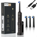 Fairywill Electric Toothbrush T2233Powerful Rotation Cleaning 4 Replacement Heads Rechargeable Sonic Toothbrush for Adults